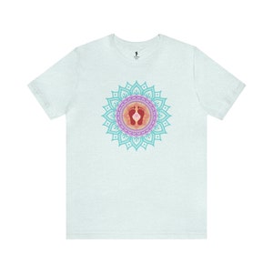 Lotus Feet Colorful Jersey Tee | Radha Shirt | Krishna Shirt | Hare Krishna | Unisex Tee | Devotional Clothing | Krishna Tees
