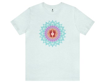 Lotus Feet Colorful Jersey Tee | Radha Shirt | Krishna Shirt | Hare Krishna | Unisex Tee | Devotional Clothing | Krishna Tees