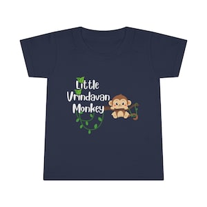 Vrindavan Monkey Toddler Cotton Tee | For Little Boys | Vrindavan | Hare Krishna | India