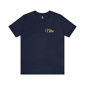 Nitai Front | Gauranga Back | Unisex Jersey Short Sleeve Tee