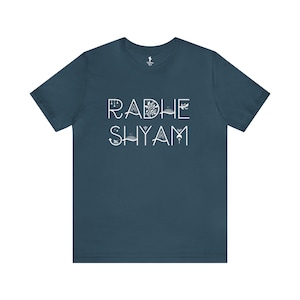 Radhe Shyam Shakti Jersey Tee | Krishna Shirt | Radhe Radhe | Hare Krishna | Vrindavana | Devotional Clothing | Krishna Tees