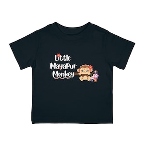 Infant Girls Mayapur Monkey Cotton Jersey Tee | Hare Krishna | Devotional Clothing | Spiritual