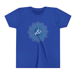 Youth Om Mandala Jersey Tee | Bhakti Yoga | Meditation | Devotional Clothing | Spiritual | Hare Krishna | Krishna Tees