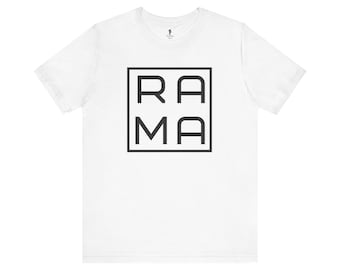 Koszulka RAMA Square Jersey | Jai Sri Ram | Ram Bhakta | Hare Kryszna | Zając Rama | Bhakti Joga | Odzież nabożna | Koszulki Kryszny