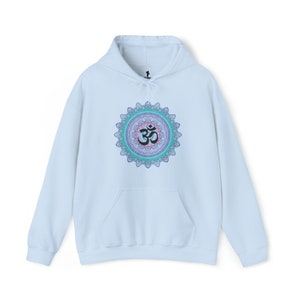 Neon Om Mandala Hoodie | Namaste | Bhakti Yoga | Hare Krishna | Krishna Tees