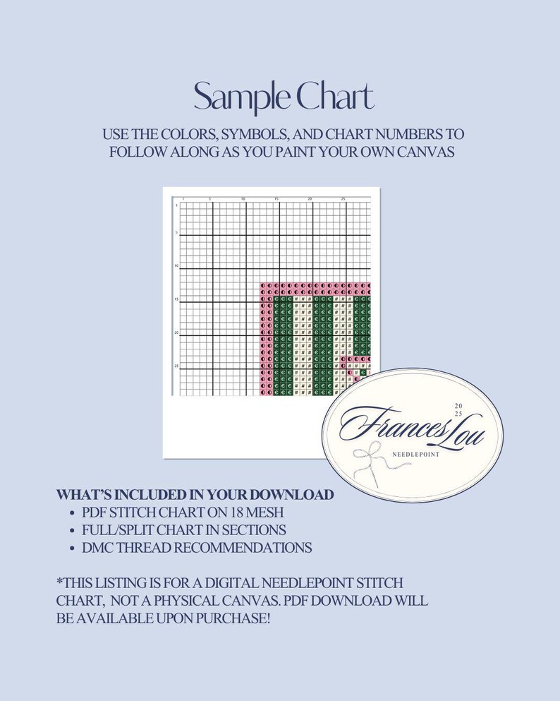 Needlepoint Grid Martini | Digital Needlepoint Pattern - Etsy