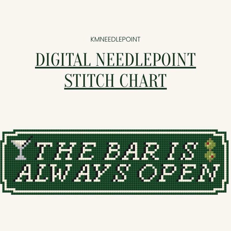 Needlepoint Kits Bar Cart - Etsy