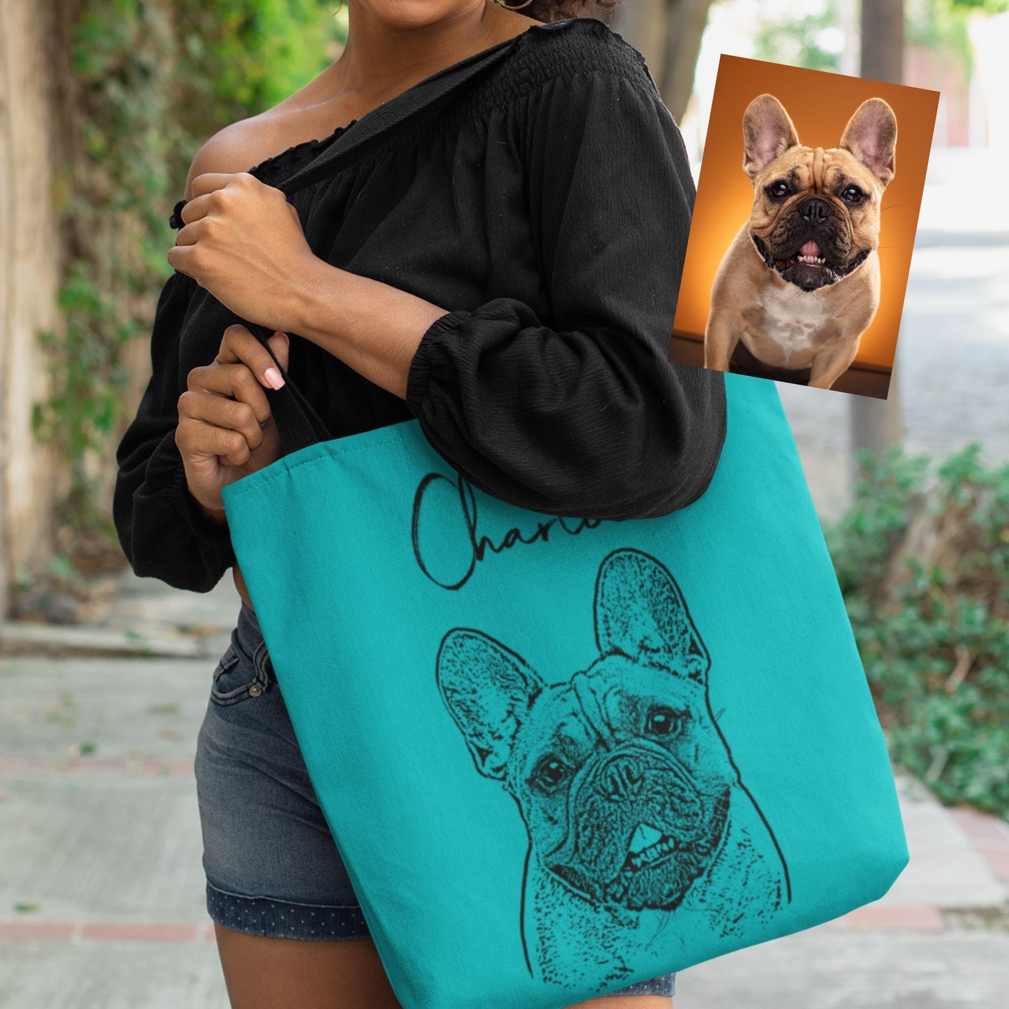Custom Dog Tote Bag Personalized Pet Bag Custom Pet Bag Etsy