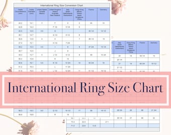 ring size chart etsy