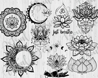 Download Mandala flower svg | Etsy