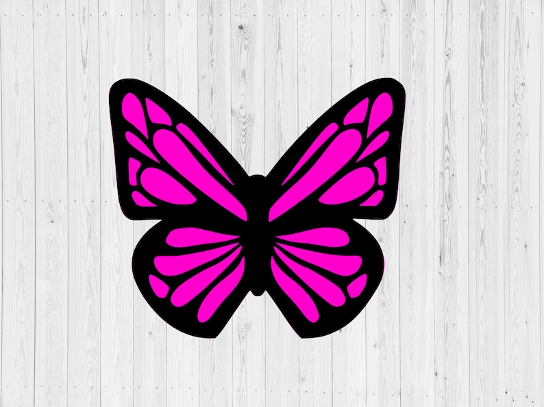 Layered Two Color Butterfly SVG Digital Cut Files For Cricut | Etsy