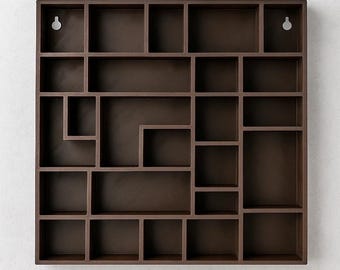 Vintage Style Trinket Shelf, Miniatures Display Shelf, Wall Curio Organizer, Cottagecore Apothecary Shelf, Multiple Sizes and Colors