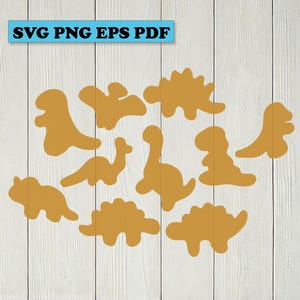 Dino Nuggets SVG PNG Cut Files for Cricut | Dinosaur Chicken Nuggets Clipart | Food Images