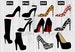High Heels Shoes Boots SVG Bundle Digital Download| Cut Files For Cricut, Silhouette, Stilettos, Strappy Heels, Boots, PNG, Dxf, Eps 