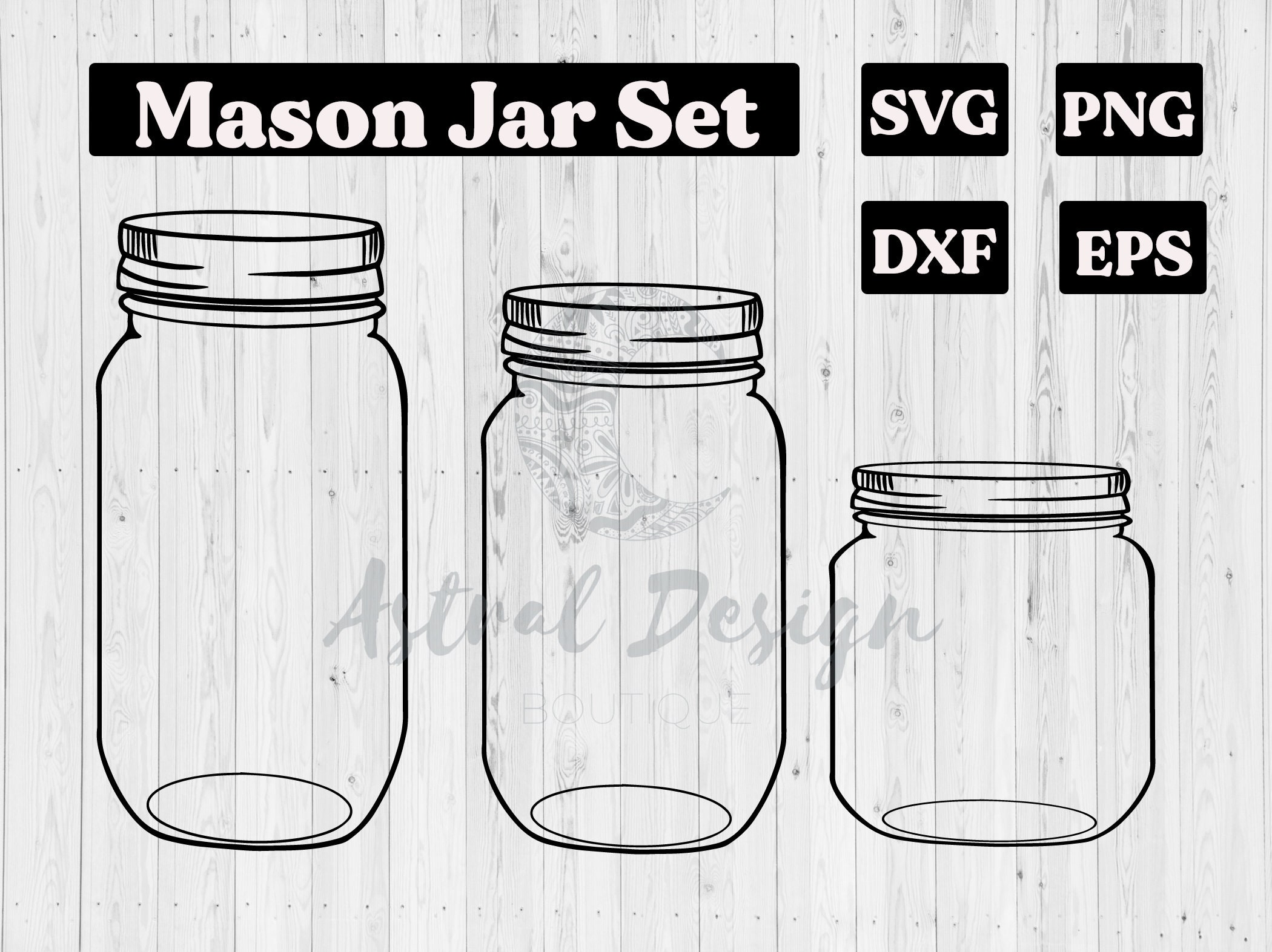 Clip Art Mason jar svg png Ball jar svg Empty glass jar svg Canning jar