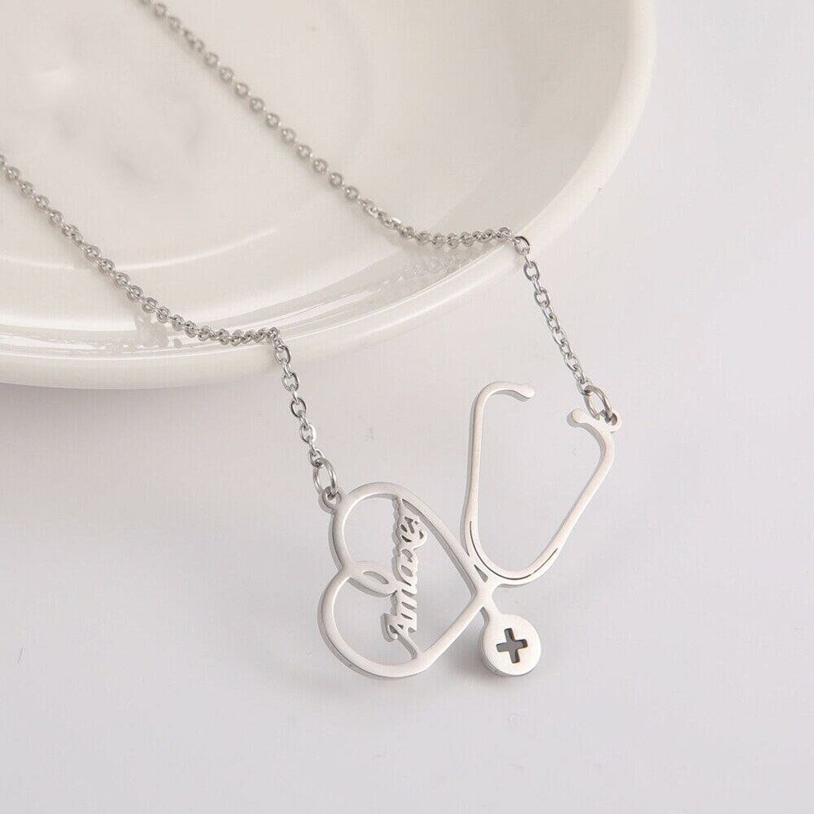 Stethoscope ID Tag Stethoscope Name Tag Stethoscope Charm Etsy