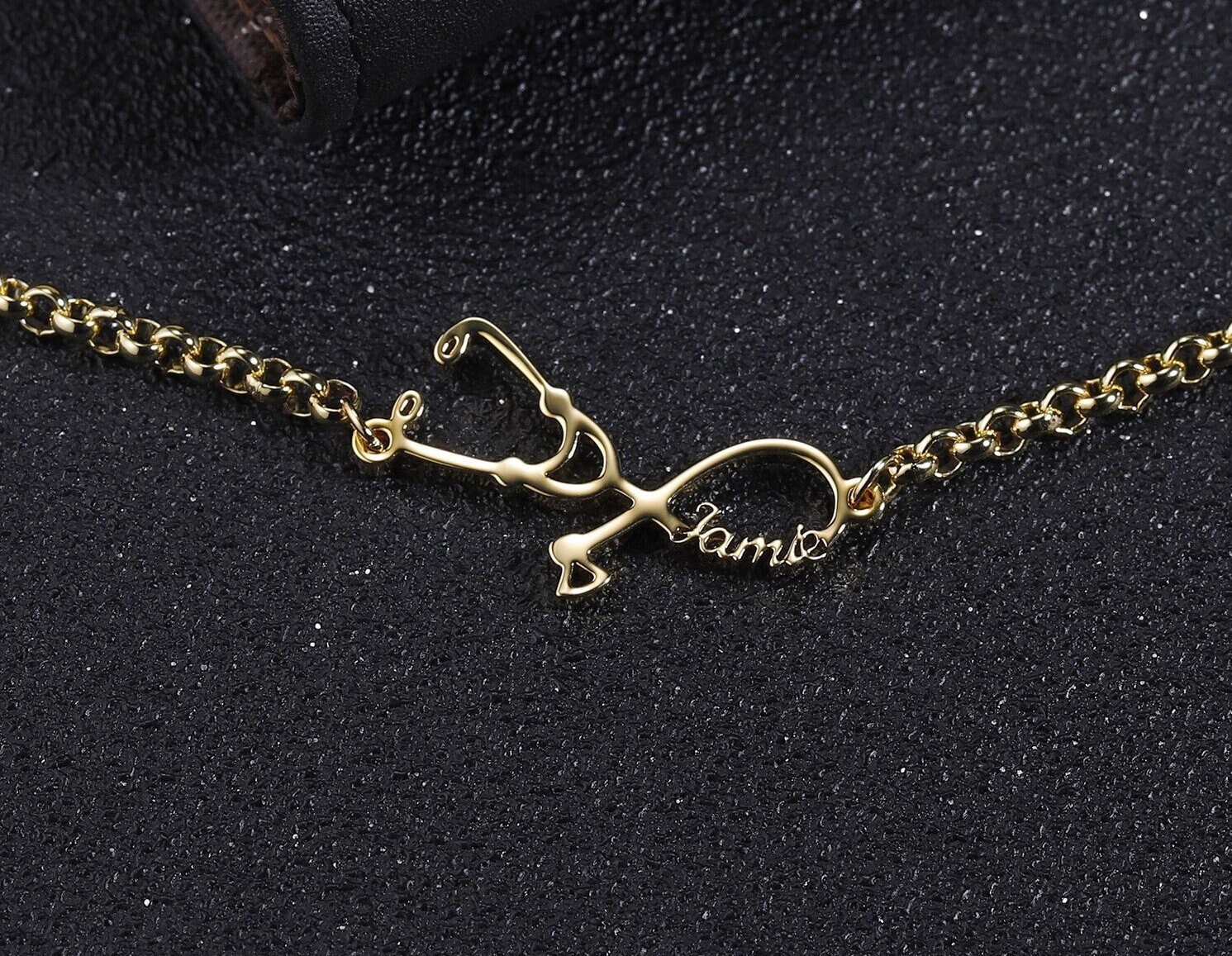 Custom Name Stethoscope Bracelet Stethoscope Charm Doctor Etsy