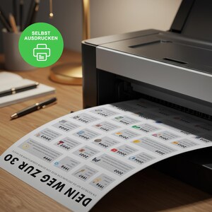 30th Birthday Poster | German Edition, Year 1996 (Digital Download A3/A4/A5 JPEG/PDF) image 2