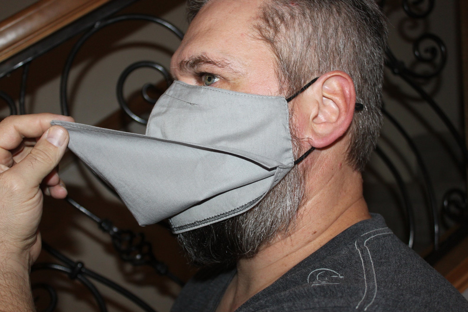 Style 8. Beard Bandana Style Face Mask. Adjustable Ear Etsy