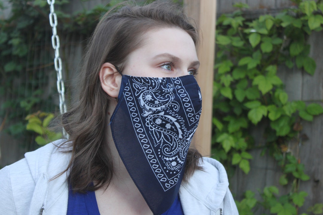 Style 1. Bold Colors. Unisex Bandana Face Mask With Filter Etsy
