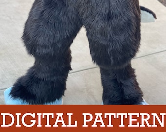 Digigrade Leg Fursuit Pattern