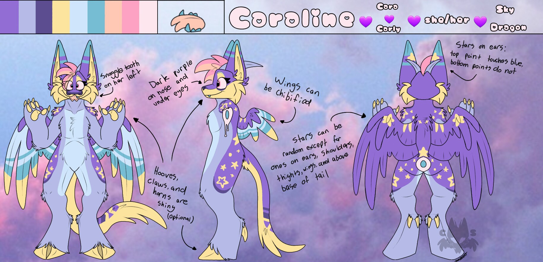 Custom Furry Full Reference Ref Sheet | Etsy