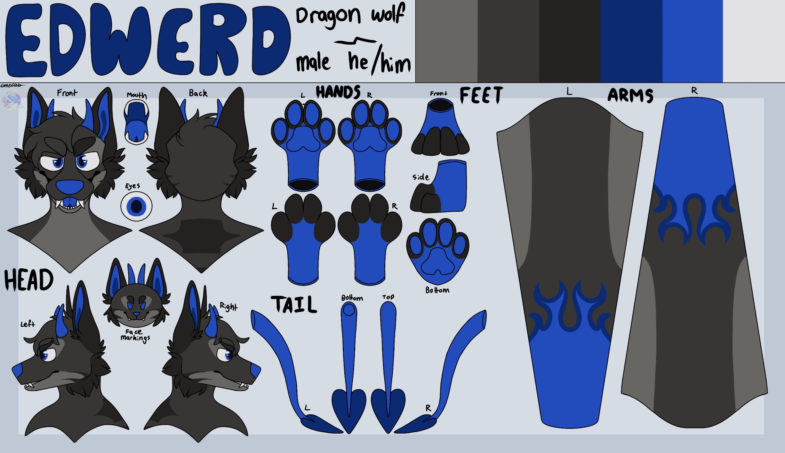 Partial Fursuit Furry Ref Sheet - Etsy