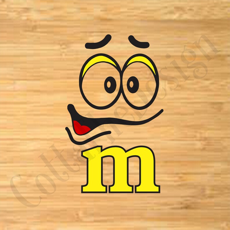 Download M and M Yellow Face Svg M and M Svg Svg Svg For Mug Svg | Etsy