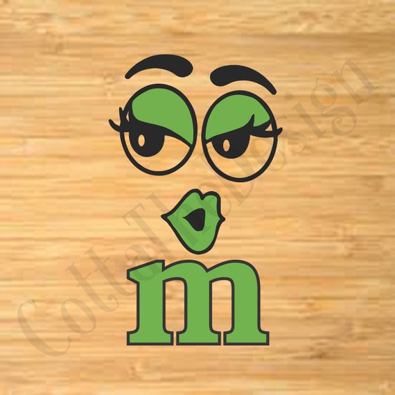 M and M Green Face Svg M and M Svg Svg Svg For Mug Svg For | Etsy