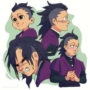 Nemi’s Brother- Demon Eradicating Anime Square Print