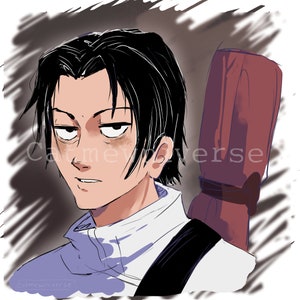 JJK Sword Special Grade - 8"x 8" Print