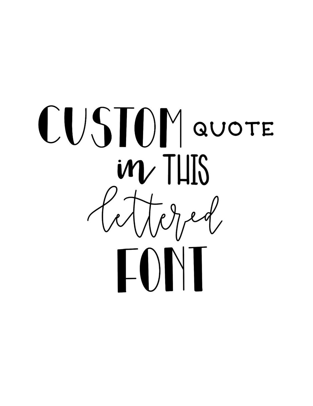 Custom Lettered Unique Custom Lettered Card-stock Print|| Bible Verse, Quote, Saying - Etsy