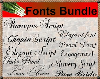 Barocke Schriftart Etsy