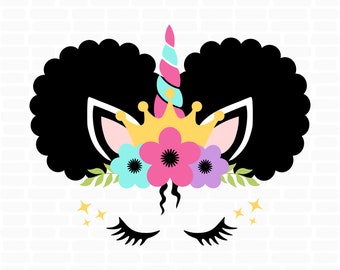 Free Free Unicorn Afro Svg 104 SVG PNG EPS DXF File