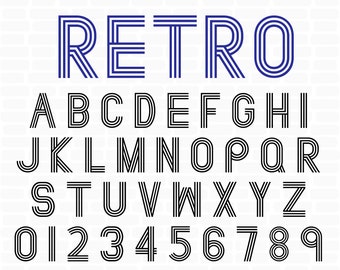 Download Vintage Font Svg Etsy