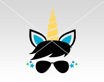 Unicorn Boy Svg Etsy