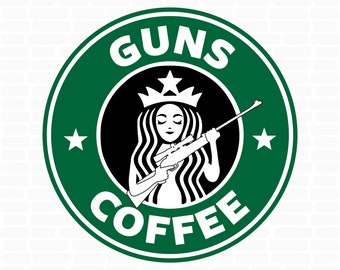 Download Guns And Coffee Svg Etsy PSD Mockup Templates