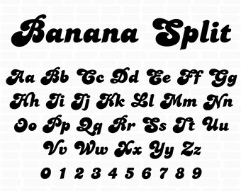 Download Retro Svg Font Etsy