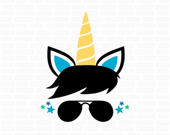 Download Boy Unicorn Svg Etsy