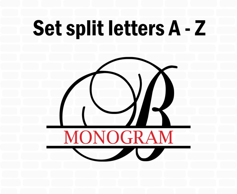 Download Wedding monogram svg Split monogram svg Monogram frame svg ...