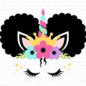 Free Free Afro Puff Unicorn Svg 41 SVG PNG EPS DXF File