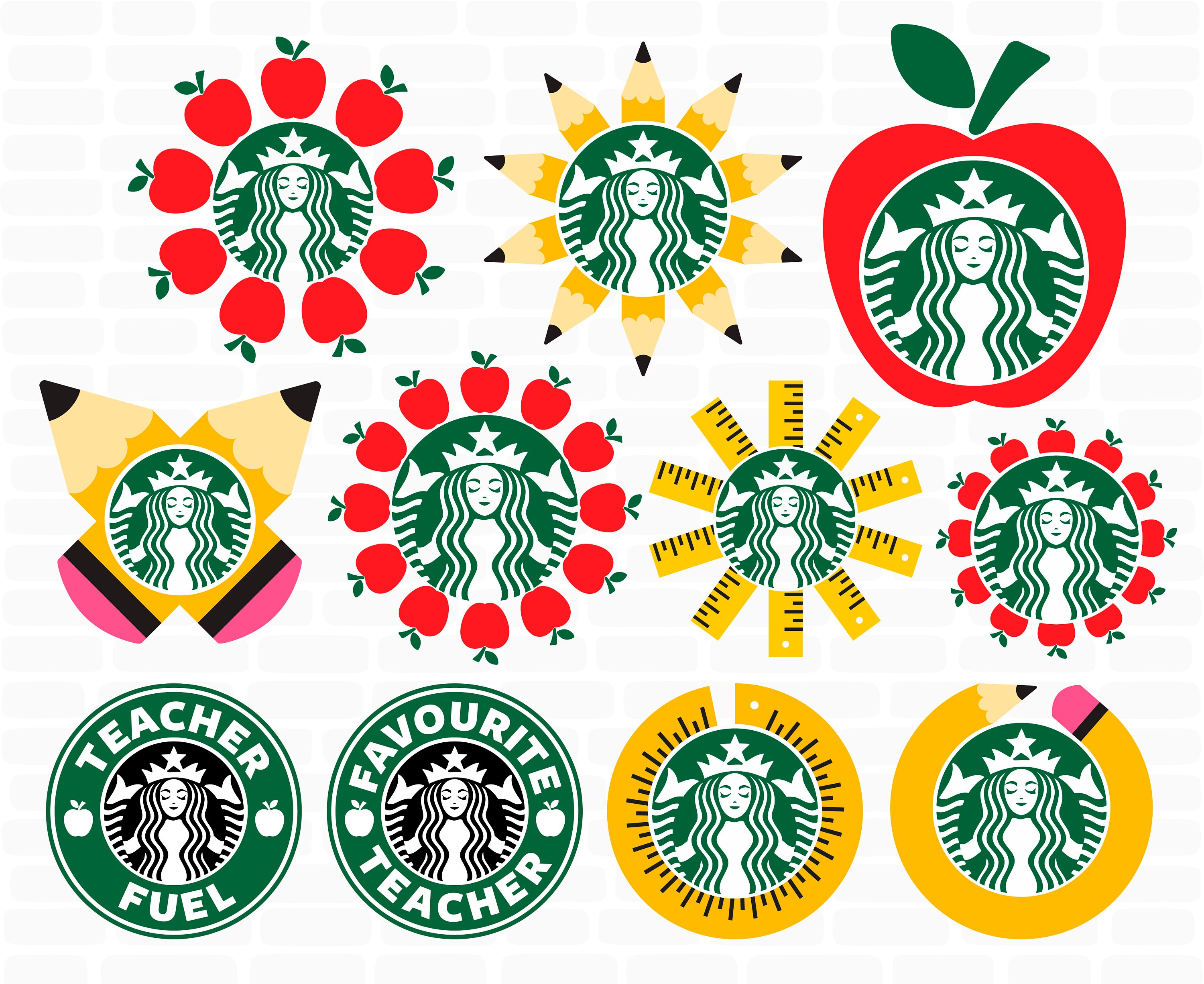 Download Starbucks Apple Svg Starbucks Svg Teacher Starbucks Svg Teacher Fuel Starbucks Svg Bundle Starbucks Svg Files For Cricut Starbucks Svg