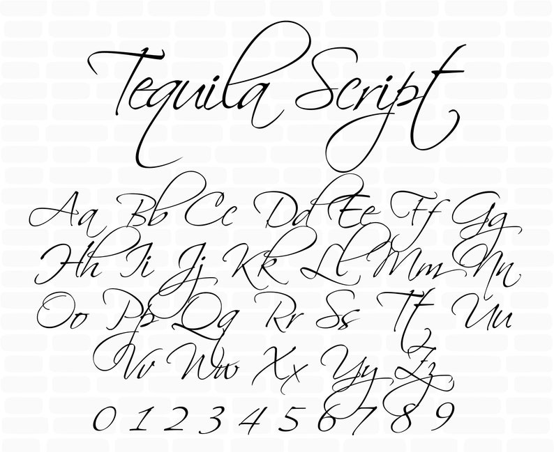 Download Cursive font Elegant script Wedding font svg Calligraphy font | Etsy