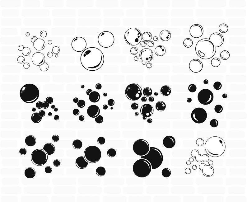 Bubble svg Bubble clipart SVG Files Bubbles SVG Bundle Blowing | Etsy