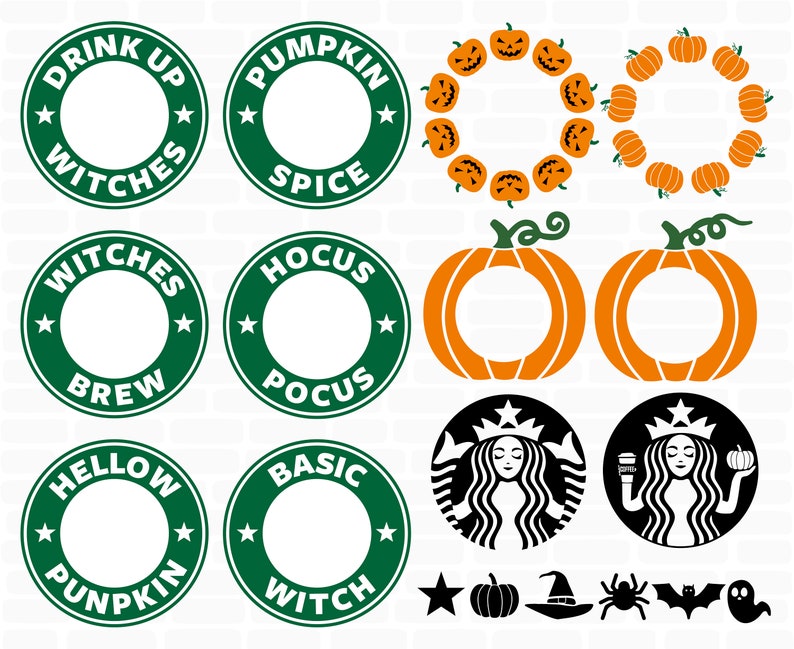 Starbucks svg for Halloween Starbucks svg pumpkin spice | Etsy