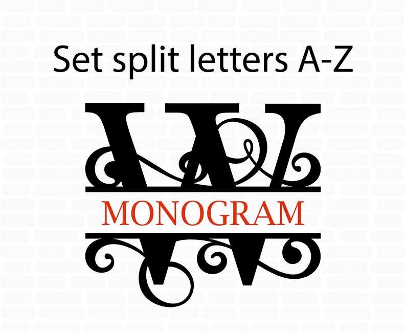 Download Wedding monogram svg Split monogram svg Monogram frame svg ...