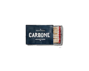 Carbone Matchbox Print