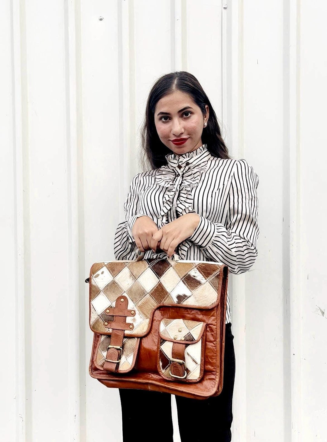 schultertasche handtaschen aus kuhfell