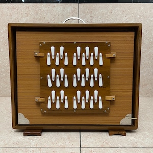 36-Note Shruti Box: Teak Wood, Tuned 440Hz/432Hz, Free Padded Bag