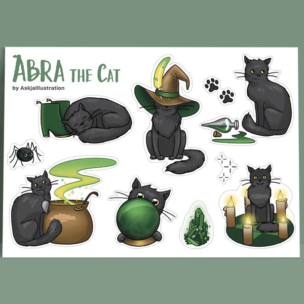 Hexenkatze Stickerset